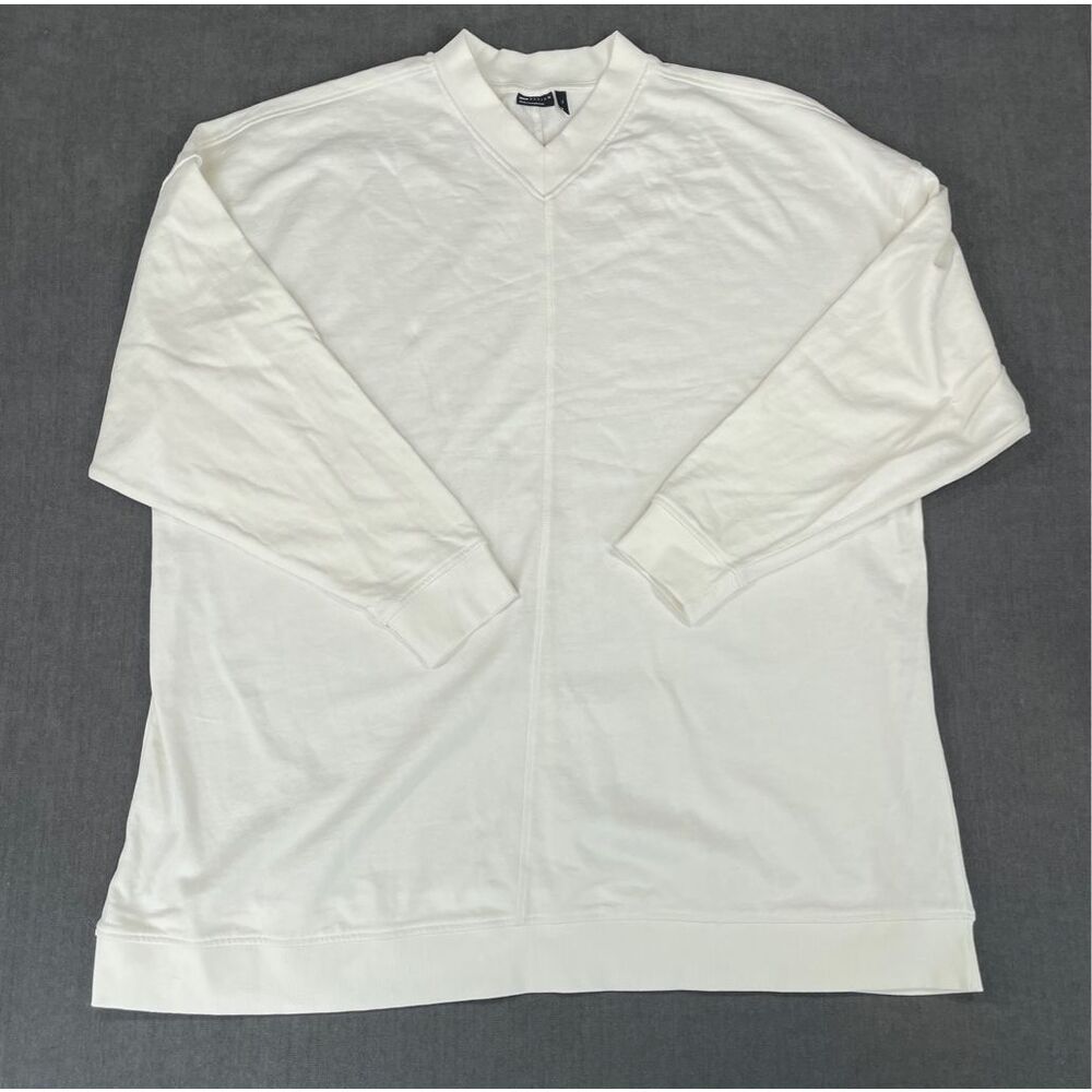 ASOS White V-Neck Long Sleeve Tunic